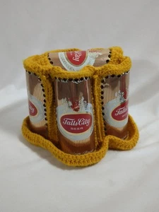 Vintage Falls City Bierdose Häkel Zylinder Hut Schlapphut 70er Jahre Bierhut - Bild 1 von 5