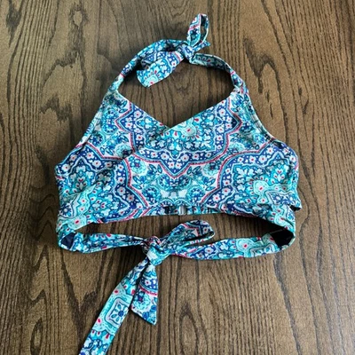 Traje de baño de bikini con aros copa sujetador envolvente cachemir Athleta Monaco talla 36B/C Foto 1 de 4