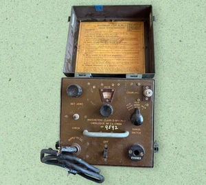 Wavemeter Segunda Guerra Mundial D.º1 MkII Cat Nº ZA 17469. Frecuencia Amatuer HAM Radio Steam Punk - Imagen 1 de 6