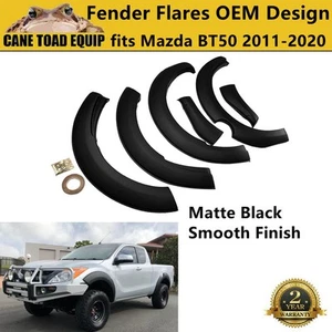 Fender Flares Matte Black OEM Style For Mazda BT50 BT-50 2011-2020 4WD Guard Arc - Picture 1 of 12