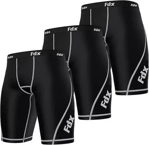 Pantalones Cortos de Compresión para Hombres, 1 Paquete o 3 Paquetes Gimnasio Correr Pantalones Cortos Ropa Interior Pantalones Cortos Reino Unido - Imagen 1 de 19