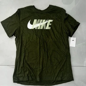 Neu Nike Olive Volt Baumwolle T-Shirt Shirt Oberteil Herren X-Large XL - Bild 1 von 2