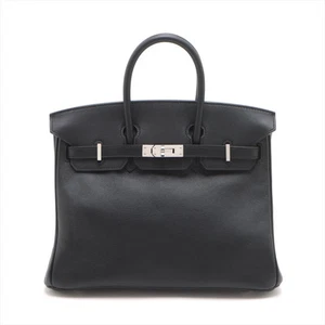 Hermès Birkin 25 Swift Black Silver Metal Fittings X: 2016 - Picture 1 of 15