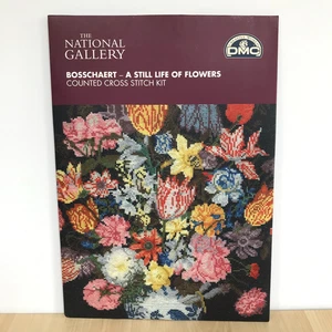 DMC The National Gallery Cross Stitch Kit - Bosschaert A Still Life with Flowers - Picture 1 of 8