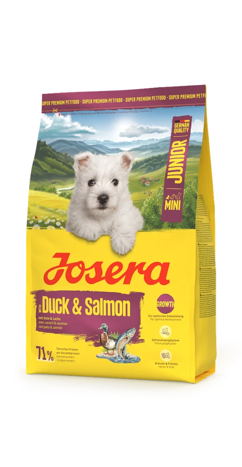 JOSERA Mini Junior Duck & Salmon (3kg) | Juniorfutter für kleine Rassen - Bild 1 von 1