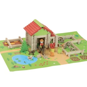 Mi Primera Granja De Madera Para Construir Con Animales 80 Piezas - Jeujura 8232 - Imagen 1 de 3