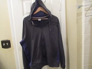 TCU Horned Frogs Sweater Large Therma Fit Full Zip Hoodie Black Purple - Bild 1 von 9