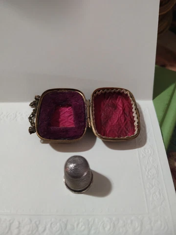 Victorian Antique Chatelaine Thimble Holder - Case - Etui Cover