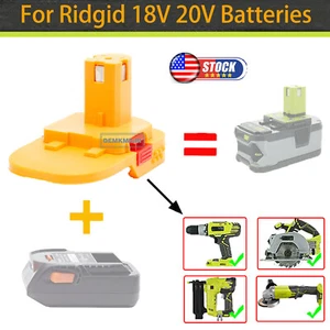 NEW For Ridgid 18V 20V Lithium Battery Adapter to For Ryobi 18V Tools CN - Picture 1 of 11