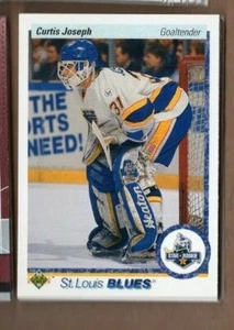 CURTIS JOSEPH 1990/91 UD Upper Deck STAR ROOKIE #175 ROOKIE CARD BLUES LEAFS HOF - Picture 1 of 1