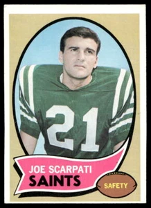 1970 Topps #193 Joe Scarpati New Orleans Saints como nuevo - Imagen 1 de 2