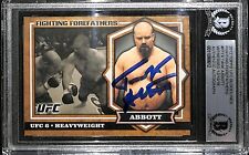 Tank Abbott Signed 2012 Topps UFC Bloodlines Fighting Forefathers Card BAS COA