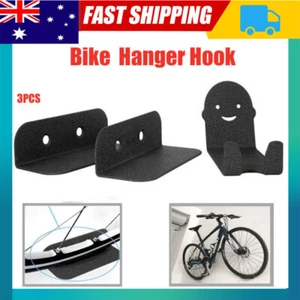Bike Rack Pedal Hook Wall Mount Hanger Wheel Holder Storage Brackets MTB - Picture 1 of 8