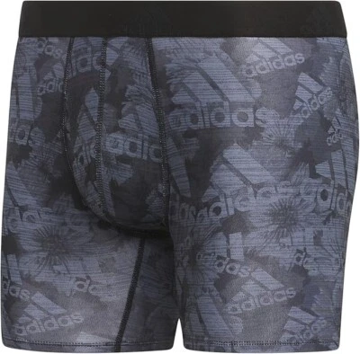 Adidas Performance Boxer Briefs Quick Dry Fabric Men's S (28-30) Black Logo - Image 1 of 4