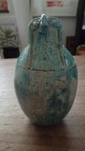 Egyptian Vintage Canopic Jar Figurine Decor - Picture 1 of 7