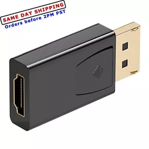 New Display Port to HDMI Male Female Adapter Converter DisplayPort DP to HDMI US - Picture 1 of 1