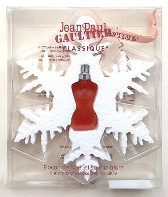 Jean Paul Gaultier Mini Flacon de Noel Classique EdT 3,5ml in Schneeflocke RAR! - Bild 1 von 2