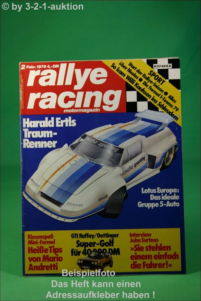 Rallye Racing 2/79 Lotus Europa Raffay GTI BMW 320 - Immagine 1 di 1