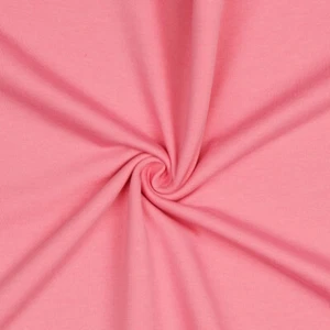 Stoff Meterware Uni Pink Bio Soft Sweat Kinder Kleidung Kissen - Bild 1 von 3