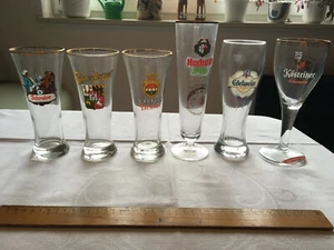 6 Biergläser, Sammlerstücke, Brauereien, bedruckt - Bild 1 von 2