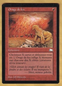 Foreign - Firestorm (Weatherlight, Rare, French, 1997) MTG - Picture 1 of 2