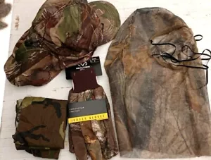 Camo Face Mask Hood Gloves Hat Handkerchief Hunting Tactical Masks for Men/Women - Picture 1 of 11