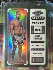 2023 Chronicles Contenders Optic UFC Brad Tavares Season Ticket Green /25 #372