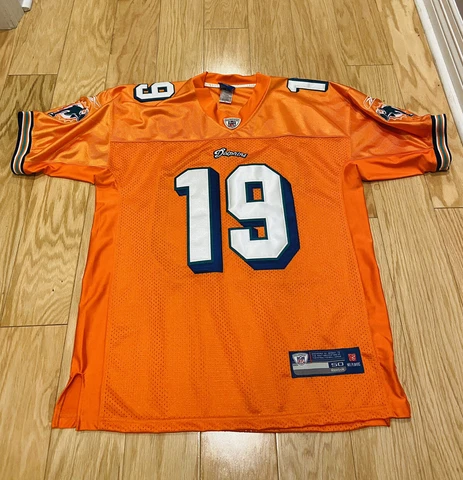 Reebok Miami Dolphins NFL Brandon Marshall #19 Sewn Stitched Jersey Size 50 Cover