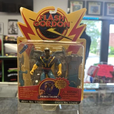 Figura de acción Playmates Flash Gordon Prince Talon Silver Winged Warrior 1996 NUEVO Foto 1 de 4