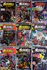 9 comic lot of Werewolf by Night #16 17 19-24 33-2nd appearance of Moon Knight