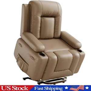 Oversized Power Lift Recliner Chair Adjustable Lift Chair with Massage and Heat - Picture 1 of 15