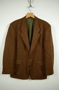 KENZO _ MEN'S VINTAGE HOUNDSTOOTH WOOL BLAZER JACKET MADE in FRANCE _ size 4 - Picture 1 of 7