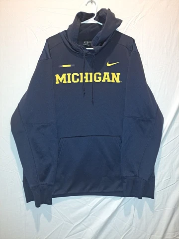 Men's Michigan Nike Dri-Fit Hoodie SZ XL BLUE GUC FAST SHIPPING Cover