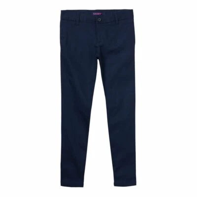 Pantalón Uniforme French Toast Niñas Azul Marino Ajustado Elastizado Sarga NUEVO Talla 16 Foto 1 de 4