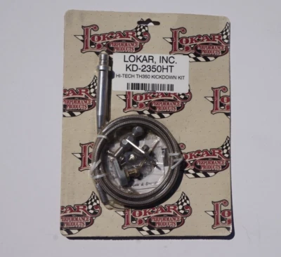 Lokar KD-2350HT Hi-Tech Kickdown Kit GM TH350 Auto Trans Braided Stainless - Image 1 of 3