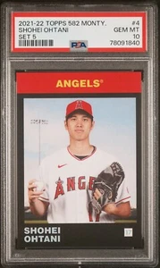2021-22 Topps 582 Montgomery Club Set 5 #4 Shohei Ohtani PSA 10 - Bild 1 von 2