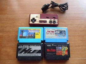 Famicom Joycard Controller Tested + 4 Games Star Force Star Soldier Hector 87