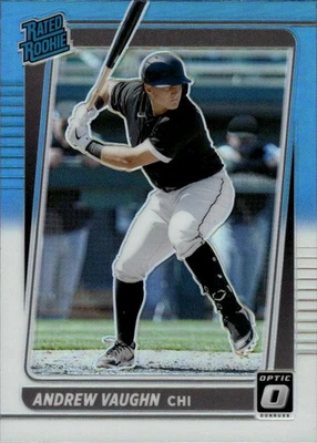 2021 Donruss Optic Carolina Blue & White #116b Andrew Vaughn Chicago White Sox - Image 1 of 2