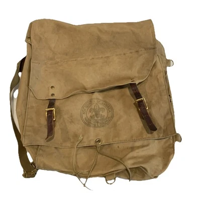 Винтаж 1950-х BSA бриллиант бренд No Холщовый рюкзак для бойскаутов 574 Yucca Pack - Изображение 1 из 4