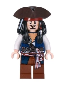 NEU LEGO® Captain Jack Sparrow Minifigur Piraten Karibik poc024 2011 POTC - Bild 1 von 1