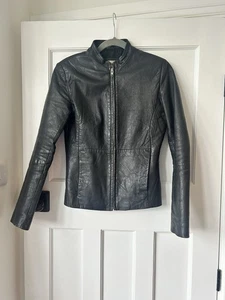 Windsor Black Leather Jacket Genuine Leather Women’s 8 - Picture 1 of 9