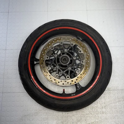 Llanta delantera Suzuki GSXR 600 750 1000 2006-2007 OEM RECTA NEGRA DOBLADA Foto 1 de 4