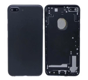 Apple iPhone 7 Plus Back Cover Mid Frame Housing Battery Door Black "Grade B" - Picture 1 of 1