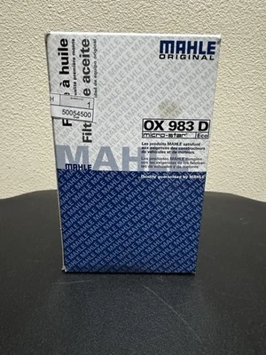 Filtro de aceite Mahle OX 983D para VW Volkswagen Passat Atlas Porsche Cayenne CC 12-16 Foto 1 de 3