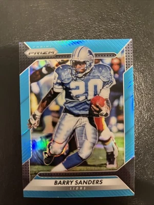 Panini Prizm Barry Sanders #165 2016 refractor azul claro combinación de colores #/199 leer Foto 1 de 2