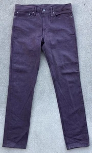 Levi's 511 Herren 35 x 35 lila Jeans weiß Eiche Kegel Denim gerade Passform Reißverschluss Hosenschlitz - Bild 1 von 16