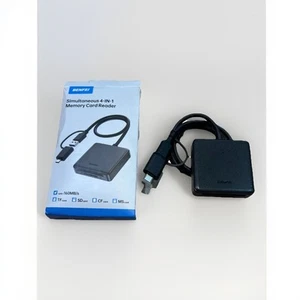 Memory Card Reader, BENFEI 4in1 USB 3.0 and USB-C to SD Micro SD MS CF Cards - Picture 1 of 3