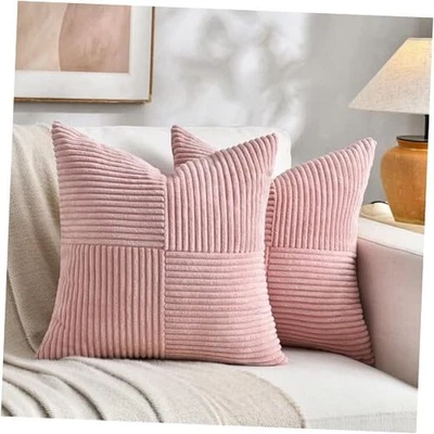 Fancy Homi 2 Pacotes Euro Lance Decorativo 26" x 26" (Pacote com 2) Blush Rosa - Imagem 1 de 4