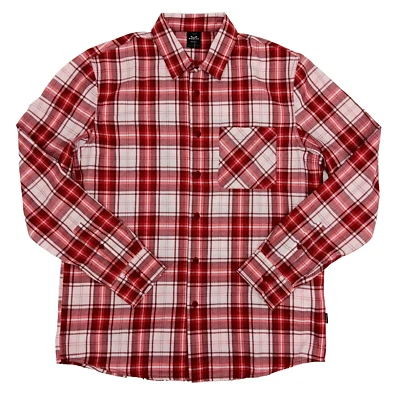 Oakley Men's Essential Plus LT Flannel LS, Deep Red Check, Medium AF10 - Image 1 of 4