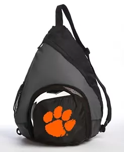 Clemson Sling Backpack Clemson Tigers Bag with Soccer Ball or Volleyball Bag Spo - Picture 1 of 5